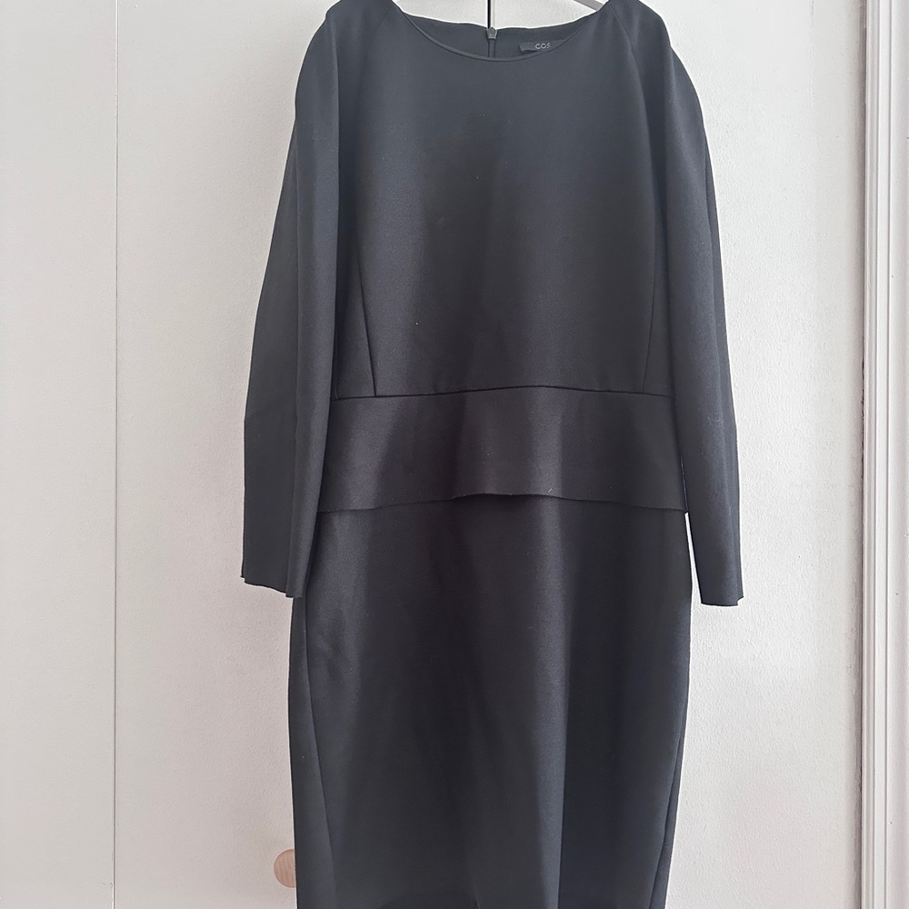 COS Peplum Black Dress